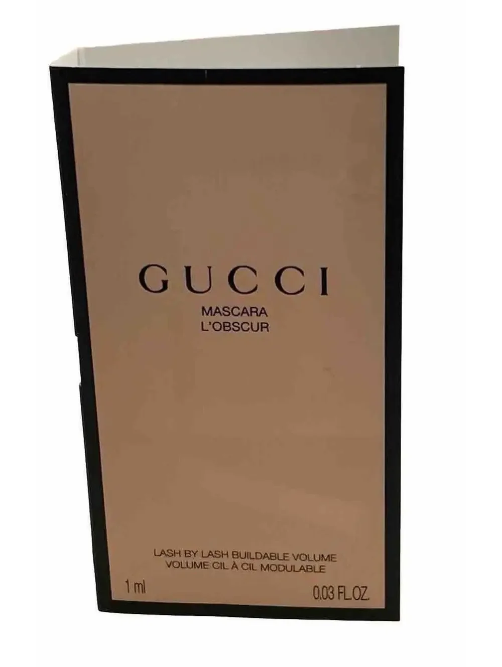 GUCCI Lash By Lash L'Obscur Length Mascara Black .03oz Trial Size NEW
